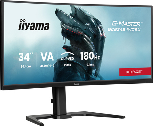 iiyama IIYAMA G-Master Red Eagle - 34 inch - Ultra Wide Quad HD Curved Monitor - 3440x1440 - Pivot / HAS