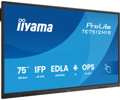 iiyama IIYAMA ProLite 75" 4K Touchscreen - TE7512MIS-B4AG Interactief Display