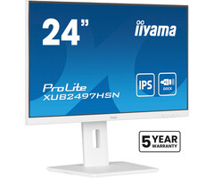 iiyama IIYAMA ProLite XUB2497HSN-W1 - 24 inch USB-C Monitor - Full HD IPS - Wit