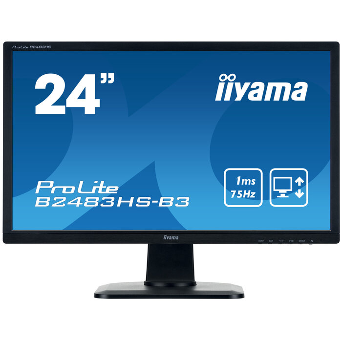 iiyama IIYAMA ProLite 24 inch - Full HD IPS LED Monitor - 1920x1080 - Pivot / HAS[NEW OPEN BOX]