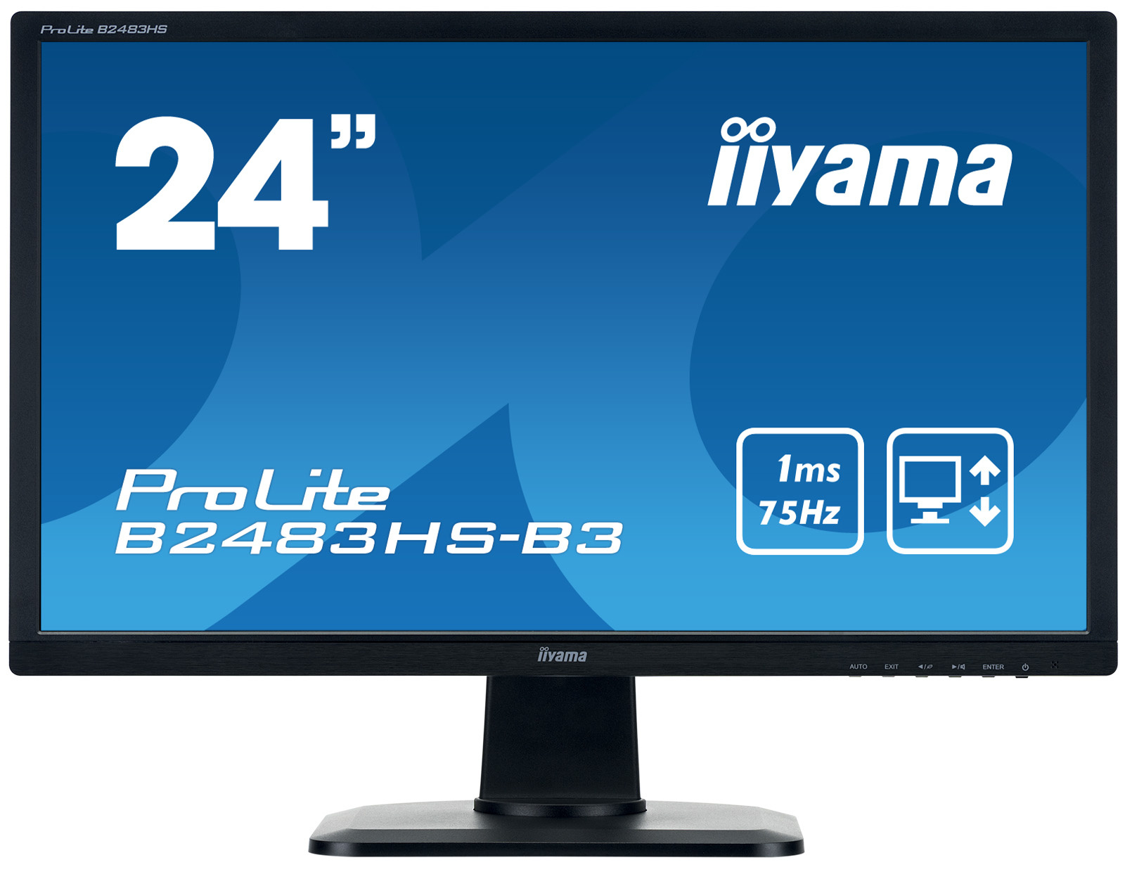 iiyama IIYAMA ProLite XUB2493HS-B6 24" IPS Monitor Pivot - New Open Box