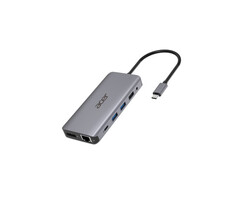 Acer Acer 12-in-1 USB-C Hub - Multiport Adapter - HDMI, LAN & USB - Zilver
