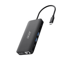 Acer Acer 12-in-1 USB-C Dongle - Multiport Hub met HDMI, Ethernet & PD - Zwart