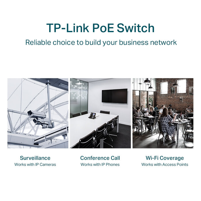 TP-Link TP-Link TL-SG1428PE JetStream 28-Poorts Gigabit Smart Switch (24x PoE+, 250W, Omada SDN, 2x SFP)