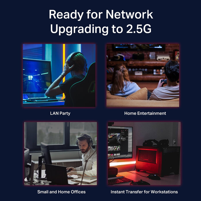 TP-Link TP-Link TL-SG108-M2 8-Poorts 2.5G Unmanaged Switch (TL-SG108-M2)