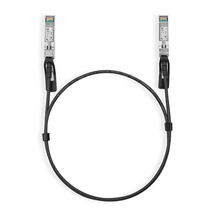 TP-Link TP-Link SM5220-1M 10G SFP+ Direct Attach Copper (DAC) Kabel - 1 Meter - Zwart