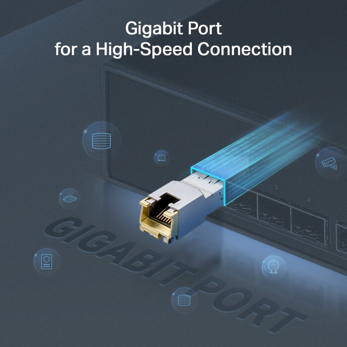 TP-Link TP-Link TL-SM331T Gigabit SFP Transceiver Module - Vezel-optiek - 300m