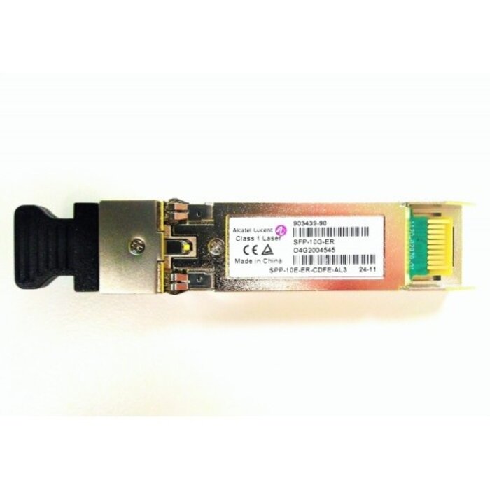 Alcatel-Lucent Alcatel-Lucent 10 Gigabit optical transceiver SFP+). Supports m onomode fiber over 1310nm wavele
