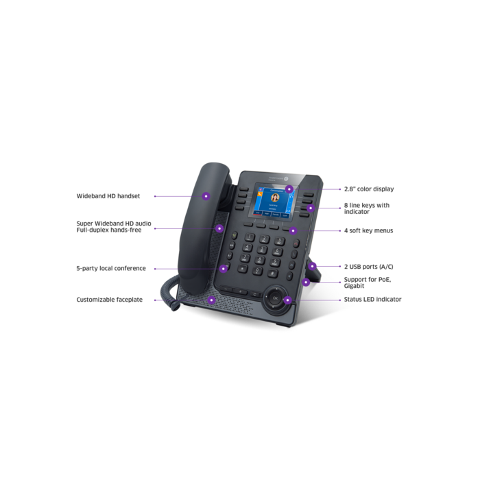 Alcatel-Lucent Alcatel-Lucent M5 DeskPhone SIP Telefoon (3MK27002AA)