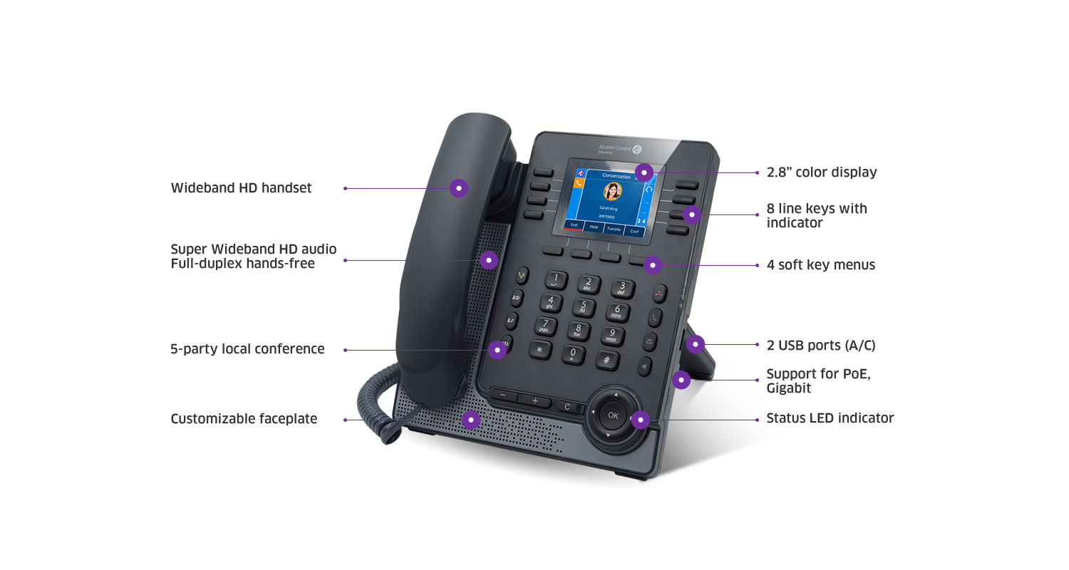 Alcatel-Lucent Alcatel-Lucent M5 DeskPhone SIP Telefoon (3MK27002AA)