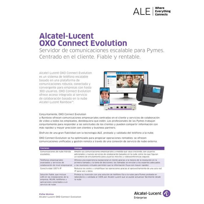 Alcatel-Lucent Alcatel-Lucent Simple L-bracket for mounting a single OXO Connect Evolution in a 19 rack,