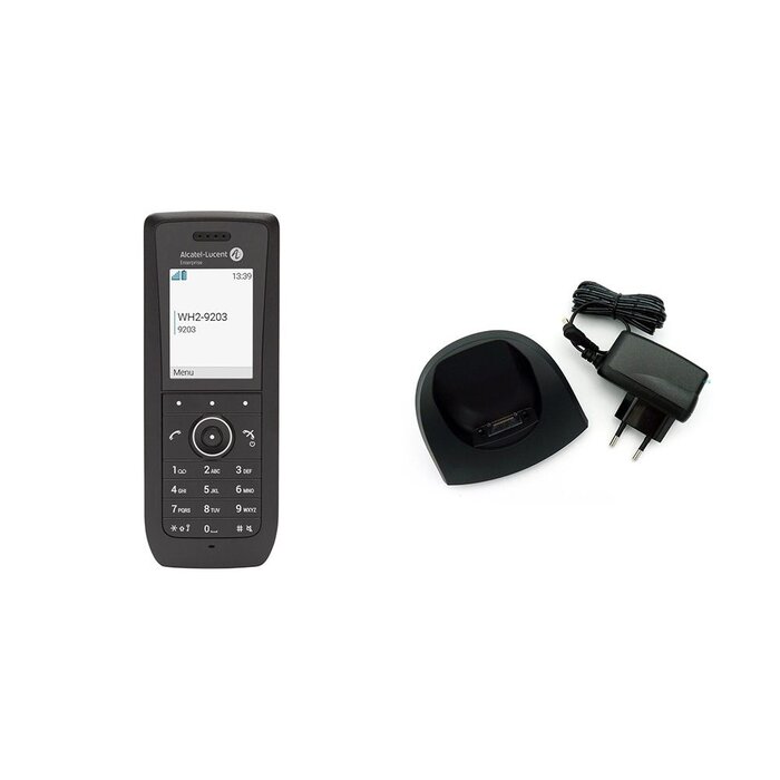 Alcatel-Lucent Alcatel-Lucent Enterprise 8158s WLAN Handset inclu includes set, battery, belt clip, regulatory sheet