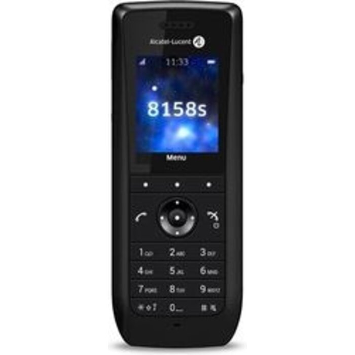 Alcatel-Lucent Alcatel-Lucent Enterprise 8158s WLAN Handset inclu includes set, battery, belt clip, regulatory sheet