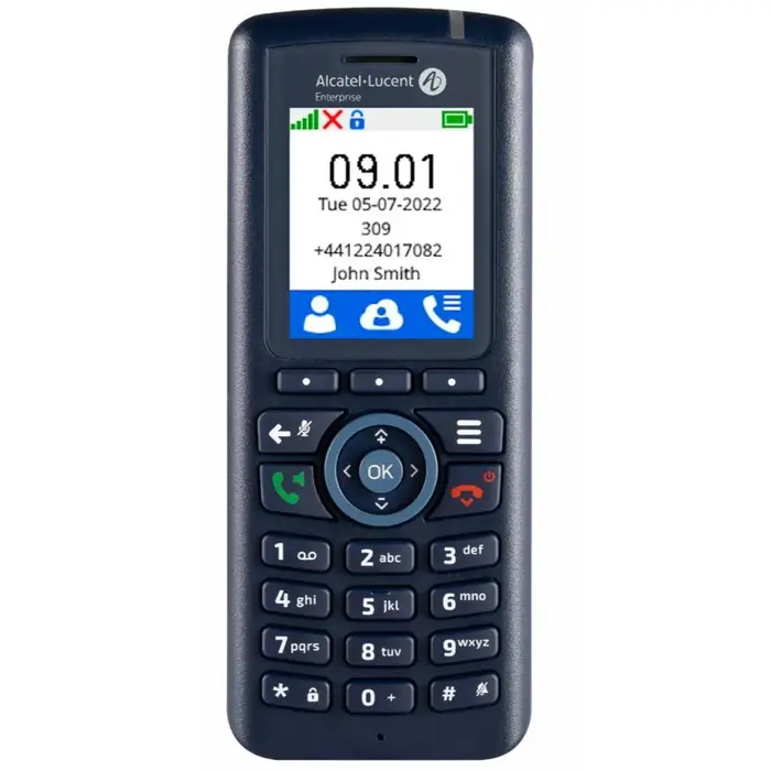 Alcatel-Lucent Alcatel-Lucent 8214 DECT Handset, contains battery, Desktop Charg and Power Supply