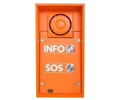 2N 2N IP Safety Noodintercom - 2 Knoppen (SOS/INFO) - Oranje (9152102W)