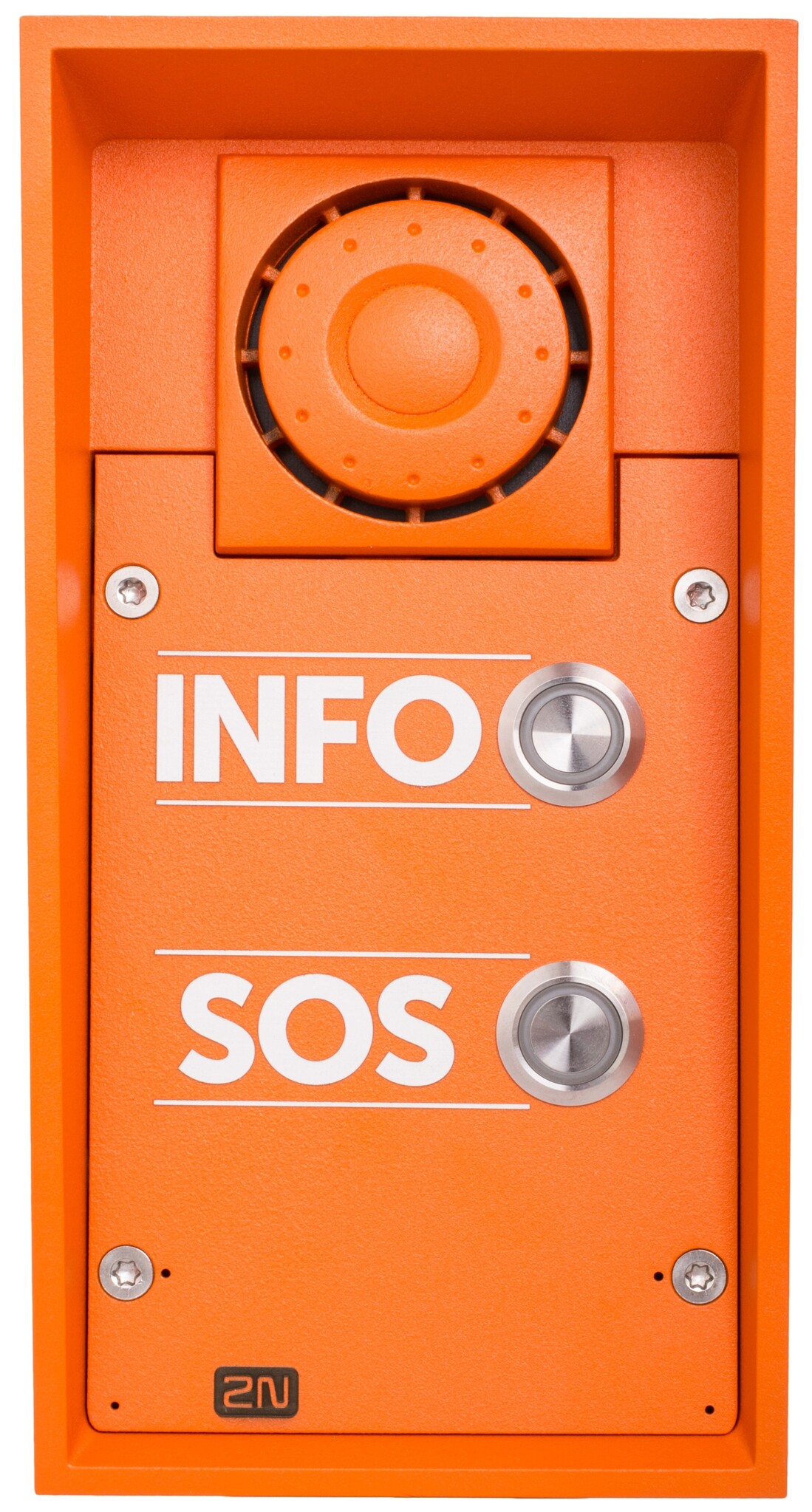 2N 2N IP Safety Noodintercom 2 Knoppen SOS/INFO Oranje (9152102W)