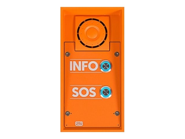 2N 2N IP Safety Noodintercom 2 Knoppen SOS/INFO Oranje (9152102W)