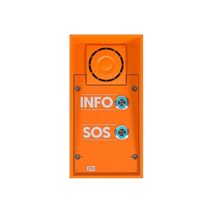 2N 2N IP Safety Noodintercom 2 Knoppen SOS/INFO Oranje (9152102W)
