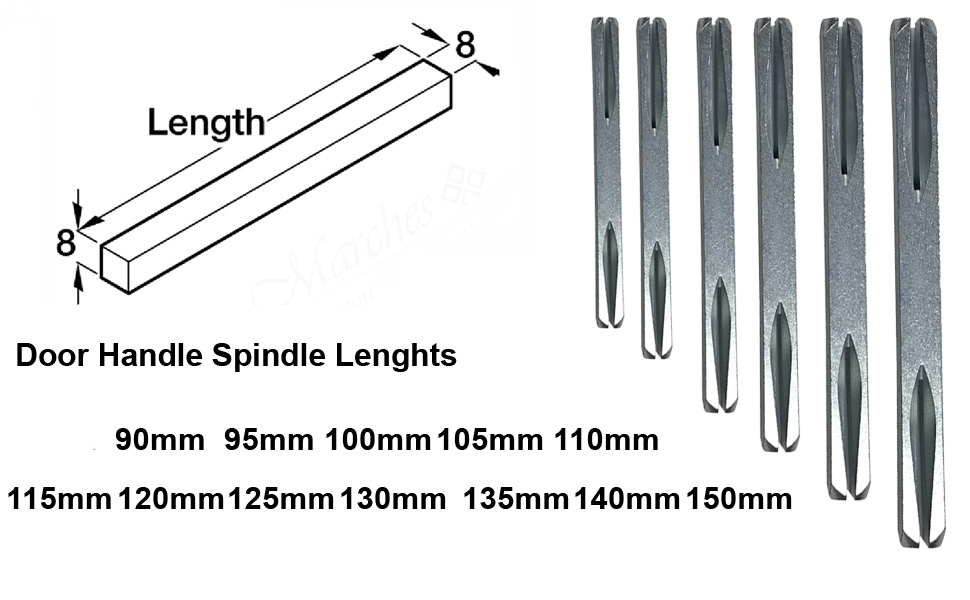 2N 2N Fortis Krukstiftset 8mm (39-47mm) Inclusief Schroeven