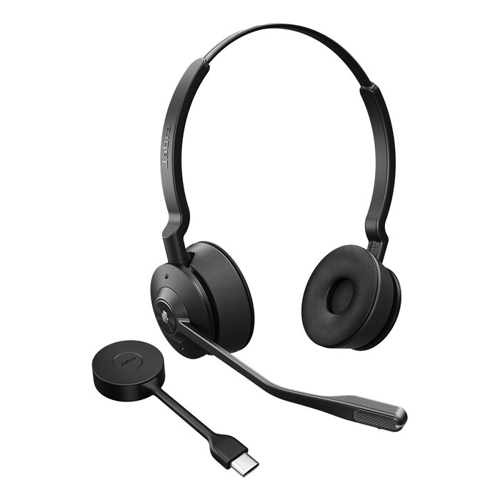 Jabra Jabra Engage 55 SE MS Stereo Draadloze DECT Headset met USB-C Adapter - Microsoft Teams
