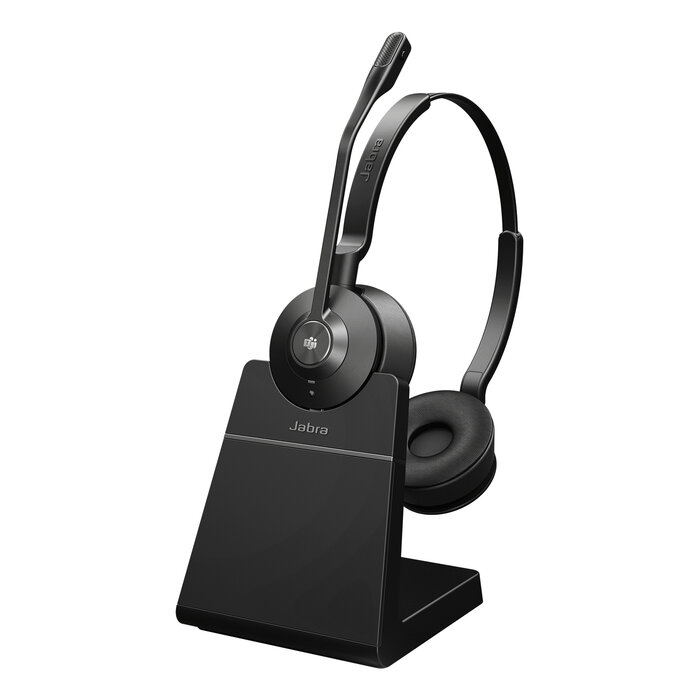Jabra Jabra Engage 55 SE Stereo MS Draadloze DECT Headset voor Microsoft Teams incl. Oplaadstandaard en Link400a USB-A Adapter