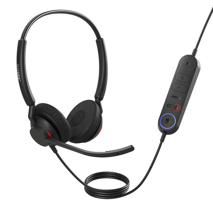 Jabra Jabra Engage 40 USB-A MS Stereo Headset met Inline Link - Teams Gecertificeerd Zwart