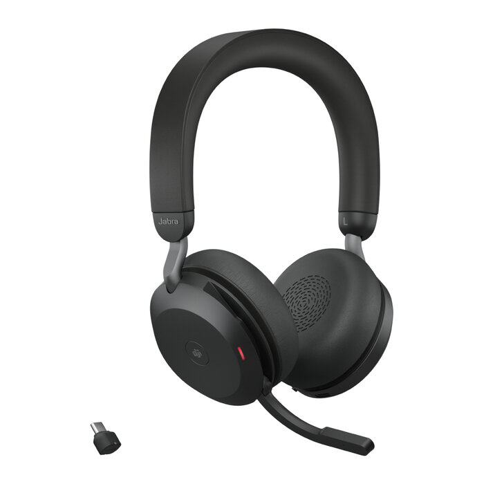 Jabra Jabra Evolve2 75 MS Stereo Headset met ANC - USB-C - Zwart
