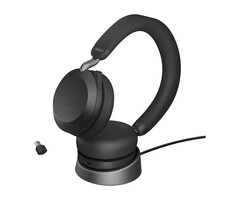 Jabra Jabra Evolve2 75 UC Stereo Headset met Oplaadstandaard & USB-C - Zwart