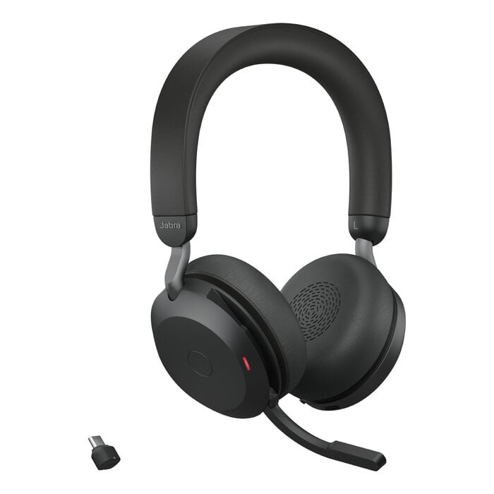 Jabra Jabra Evolve2 75 UC Stereo Headset met Oplaadstandaard USB-C Zwart