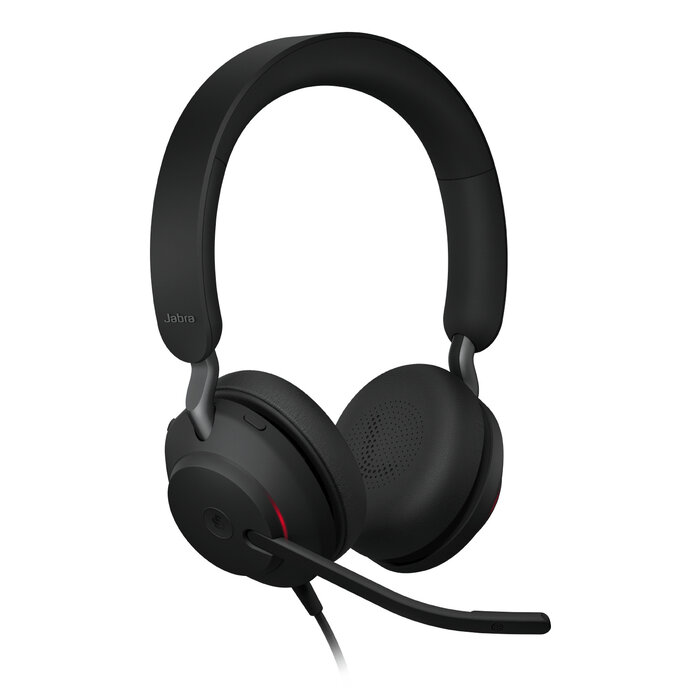 Jabra Jabra Evolve2 40 SE UC Stereo Bedrade Headset (USB-A & USB-C) Zwart