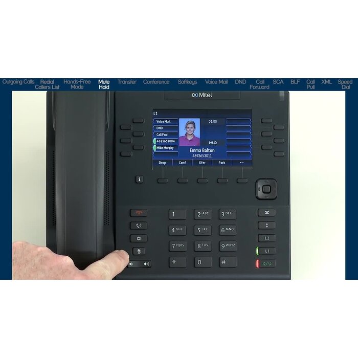 Mitel Mitel 6869i Bureaustandaard voor SIP-telefoon (Set van 10) - 87-00081AAA-A