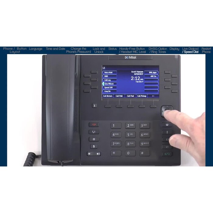 Mitel Mitel 6869i Bureaustandaard voor SIP-telefoon (Set van 10) - 87-00081AAA-A