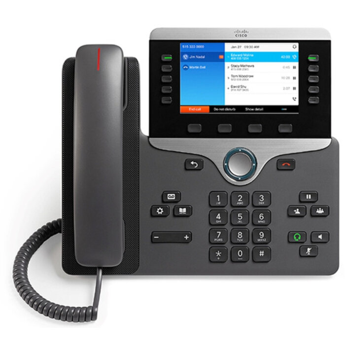 Cisco Cisco IP Phone 8841 VoIP Telefoon - Gigabit Ethernet, PoE, 5 Lijnen - Charcoal