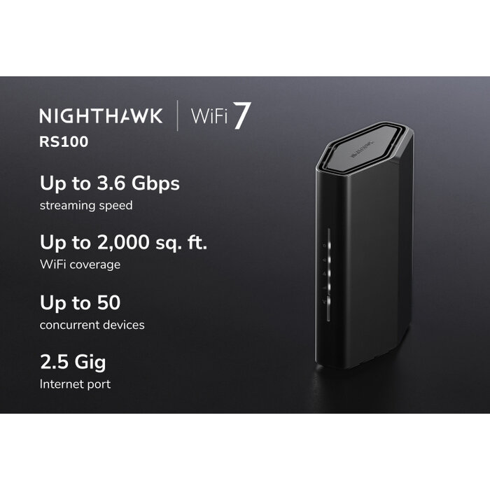 Netgear Netgear 4PT NIGHTHAWK WIFI 7 BE3600 ROUT (RS100)