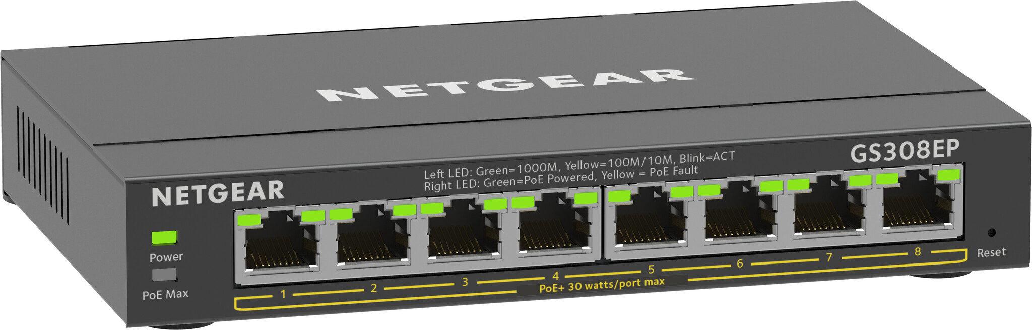Netgear Netgear GS308EP 8-Poorts Gigabit PoE+ Switch (Smart Managed)