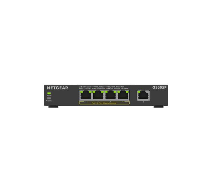 Netgear Netgear GS305P 5-Poorts Unmanaged Gigabit PoE+ Switch (63W)