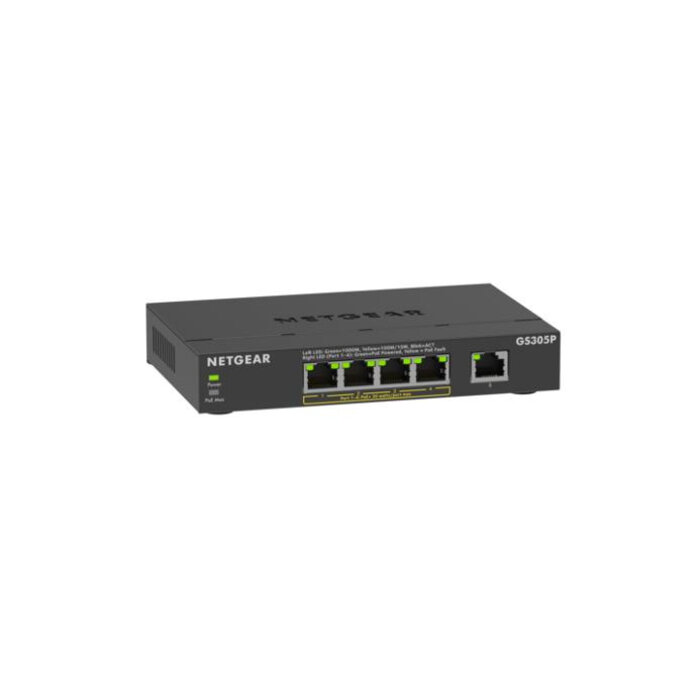 Netgear Netgear GS305P 5-Poorts Unmanaged Gigabit PoE+ Switch (63W)