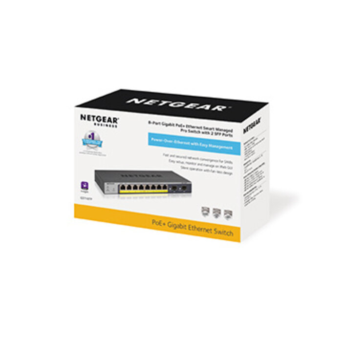 Netgear Netgear 8P GE POE SMART MANAGED PRO SWITCH