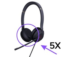 Yealink Yealink Vervangende Oorkussens voor UH35/UH37 - 5 Paar (3311096)