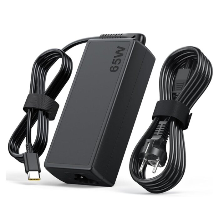 Yealink Yealink PSU-PD65W-USBC 65W USB-C Voedingsadapter met Power Delivery (PD) en 1.5m Kabel - Zwart