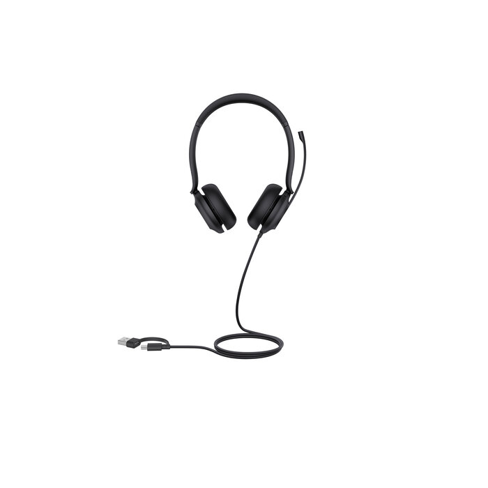 Yealink Yealink UH35 Dual UC Professionele Stereo Headset met USB-C en USB-A - Zwart