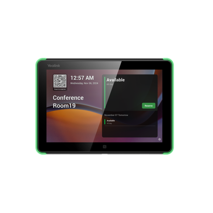 Yealink Yealink RoomPanel E2 8-inch Touchscreen Reserveringspaneel met PoE (Android 13.0) Zwart