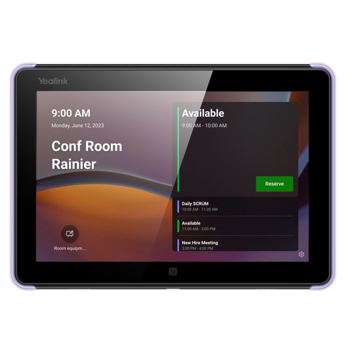 Yealink Yealink RoomPanel E2 8" Touchscreen Reserveringspaneel PoE Zwart