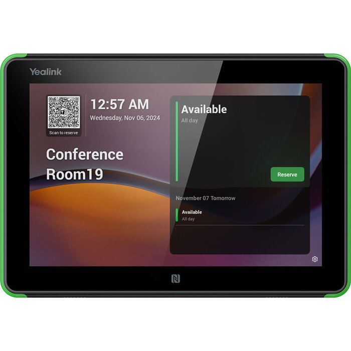 Yealink Yealink RoomPanel E2 8-inch Touchscreen Reserveringspaneel met PoE (Android 13.0) Zwart