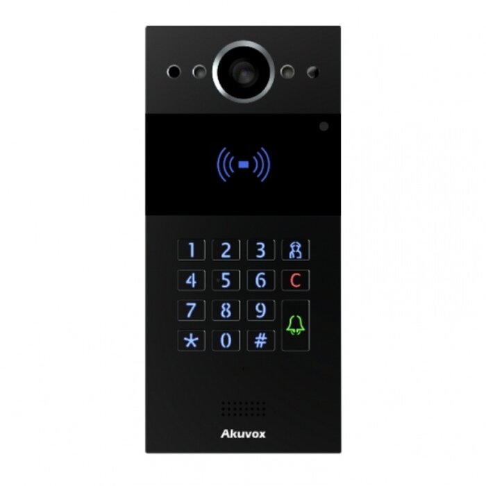 Akuvox Akuvox R20K Compacte SIP Intercom met Keypad - Zwart Opbouw (V3.0)