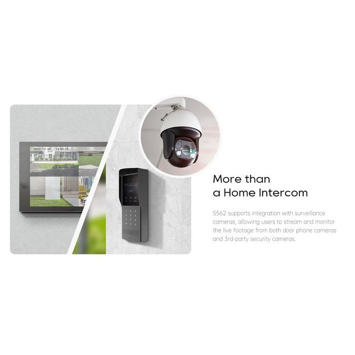 Akuvox Akuvox S562W-GRAY 7 inch Wi-Fi Intercom Binnenmonitor met Touchscreen en PoE - Grijs
