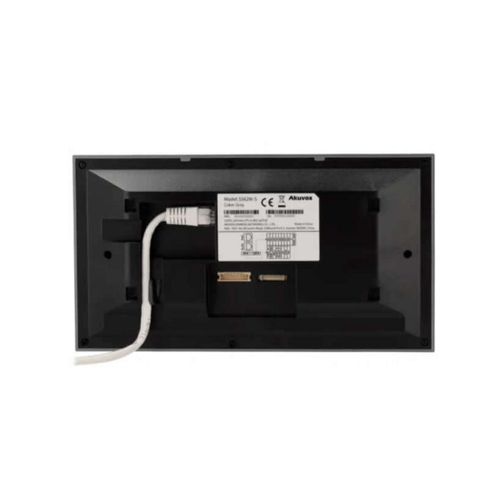 Akuvox Akuvox S562W-GRAY 7 inch Wi-Fi Intercom Binnenmonitor met Touchscreen en PoE - Grijs