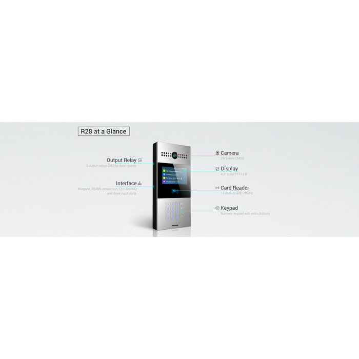 Akuvox Akuvox S532 SIP Intercom met Keypad en LCD - Zilver
