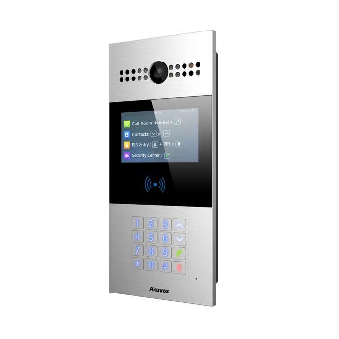 Akuvox Akuvox S532 SIP Intercom met Keypad, LCD-scherm en PoE Zilver