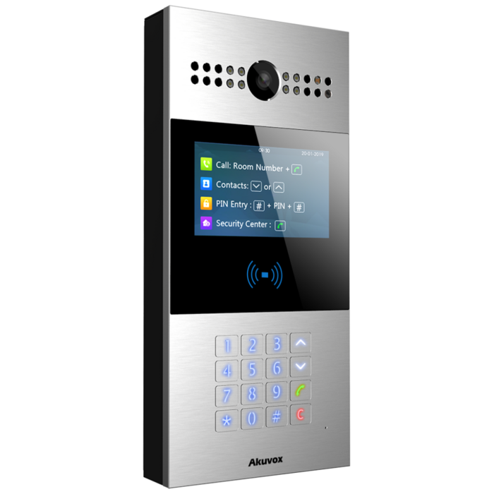 Akuvox Akuvox S532 SIP Intercom met Keypad, LCD-scherm en PoE Zilver